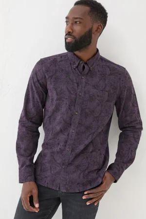 Fat Face Long Sleeve Floral Print 100% Cotton Shirt