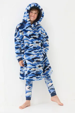Fat Face Camo Oversized Hoodie