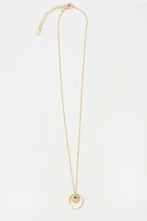 Fat Face Circle Pendant Necklace