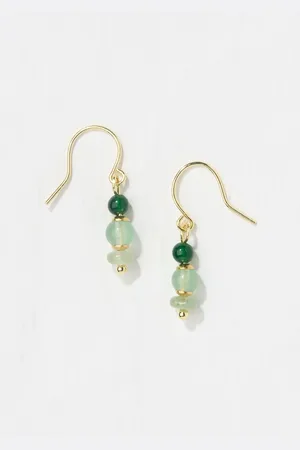 Fat Face Triple Stone Drop Earrings
