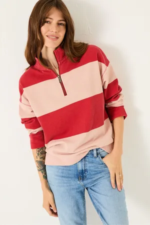 Fat Face Airlie Stripe Relaxed 100% Cotton Sweatshirt