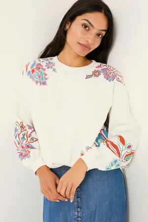 Fat Face Alex Utopia Embroidered Crew Sweat Top