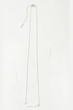 Fat Face Flower Engraved Necklace
