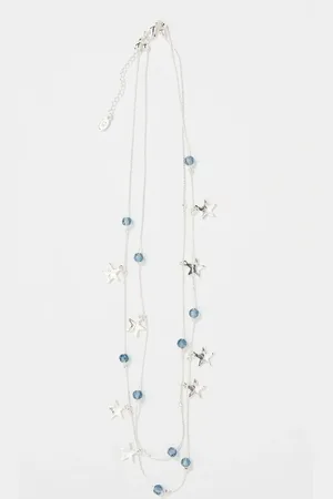 Fat Face Star Beaded Layered Necklace