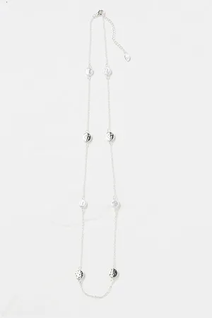 Fat Face Hammered Disc Necklace
