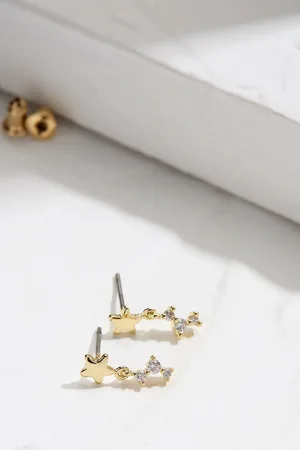 Fat Face Star Drop Stud Earrings