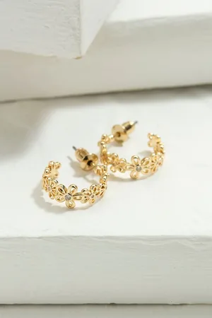 Fat Face Daisy Chain Hoop Earrings