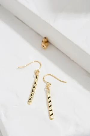 Fat Face Twist Bar Drop Earrings