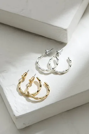 Fat Face Hoop Earrings