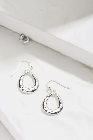Fat Face Hammered Drop Earrings