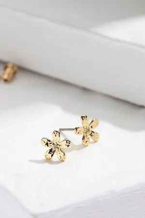 Fat Face Flower Stud Earrings