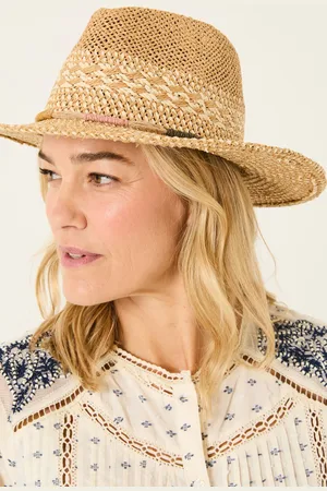 Fat Face Straw Fedora Hat