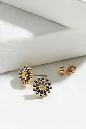 Fat Face Flower Stud Earrings