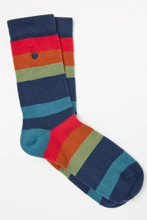 Fat Face Cosy Striped Socks