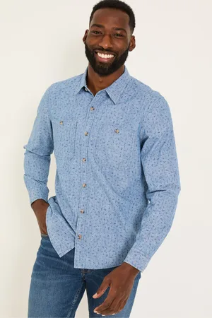 Fat Face Leaf Print Long Sleeve Shirt