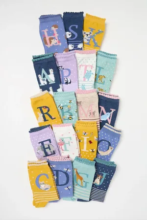 Fat Face Alphabet Socks