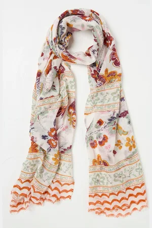 Fat Face Wilding Printed Lightweight Scarf