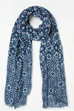 Fat Face Geometric Printed Lightweight Scarf