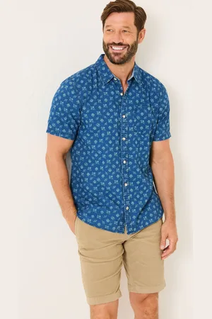 Fat Face Short Sleeve Geometric Print Shirt