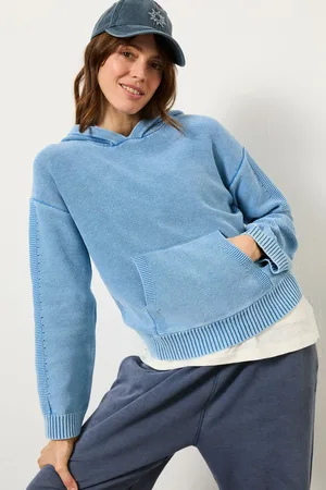Fat Face Lana Laundered Knitted 100% Cotton Hoodie