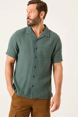 Fat Face Bugle Short Sleeve Linen Cotton Shirt
