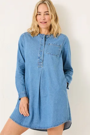 Fat Face Aida 100% Cotton Cord Tunic Dress