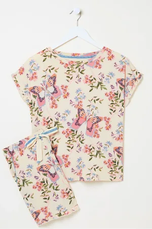 Fat Face Butterfly Pyjama Shorts Set