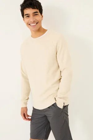 Fat Face Long-Sleeve Waffle Crew