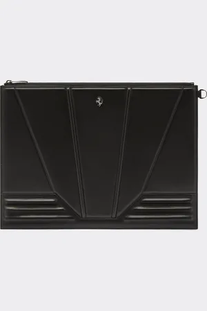 FERRARI Pouch In Smooth Leather With 3d Pattern - Wallets And Small Leather Goods Os