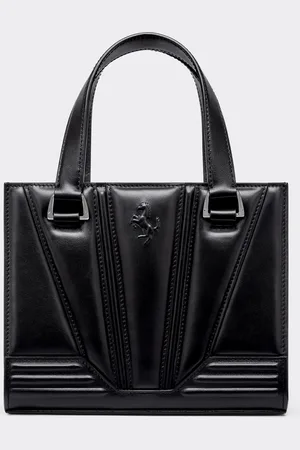 FERRARI Mini Tote Gt Bag In Leather With Prancing Horse Detail - Handbags Os