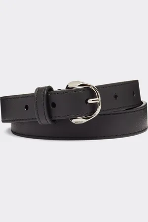 FERRARI Thin Leather Belt With Prancing Horse Detail - Female Belts 75