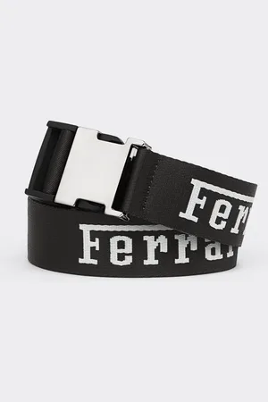 FERRARI Jacquard Belt With Logo - Belts Os