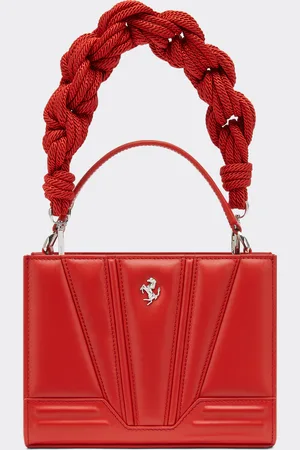 FERRARI Gt Leather Micro Tote Bag With Scoubidou Detail - Mini Bags Os