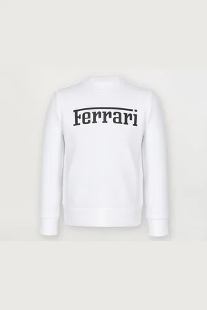 FERRARI Children’s Sweatshirt In Recycled Scuba Fabric With Large Logo - Jackets And Sweatshirts 2y