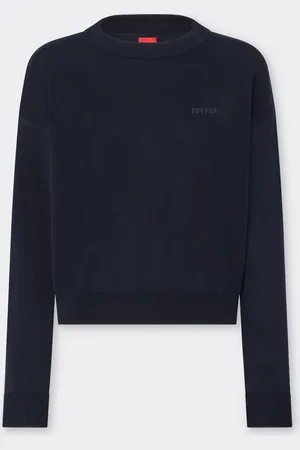 FERRARI Cotton And Silk Long Sleeve Sweater - Female Jumpers & Knitwear 38