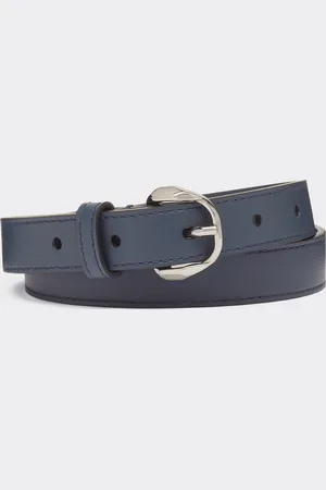 FERRARI Thin Leather Belt With Prancing Horse Detail - Female Belts 75
