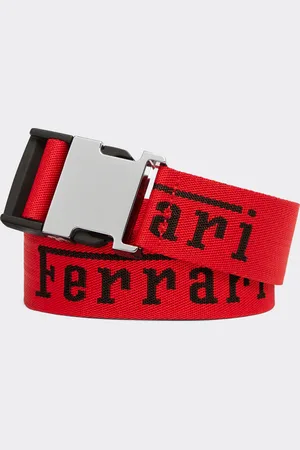 FERRARI Jacquard Belt With Logo - Belts Os