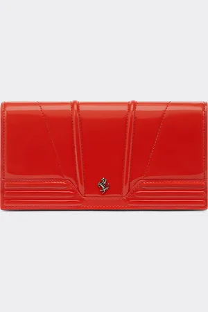 FERRARI Continental Wallet In Patent Leather - Wallets And Small Leather Goods Os