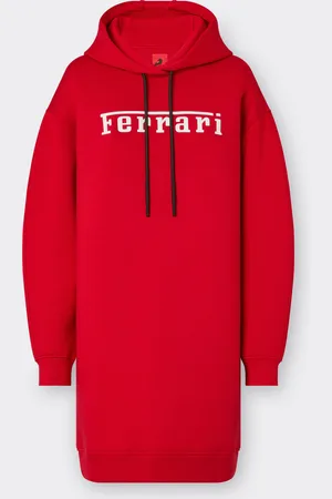 FERRARI Cotton Sweatshirt Dress With Logo - Female Jumpers & Knitwear Xs