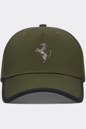 FERRARI Baseball Cap With Metal Prancing Horse - Hats Os