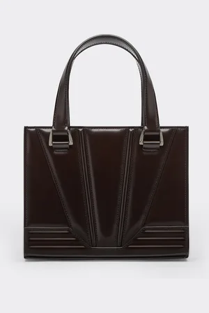 FERRARI Gt Mini Tote Bag In Brushed Leather - Female Handbags Os