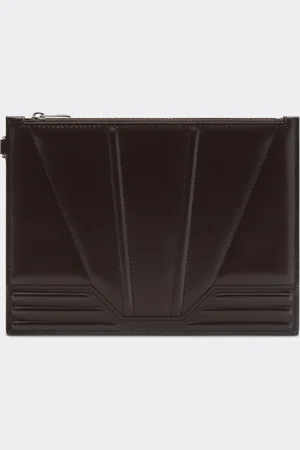 FERRARI Gt Pouch In Brushed Leather - Female Wallets And Small Leather Goods Os