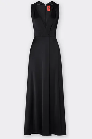 FERRARI Long Dress In Stretch Satin Twill - Female Dresses 38