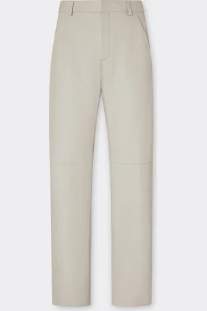 FERRARI Chinos In Nappa Leather - Male Trousers 46