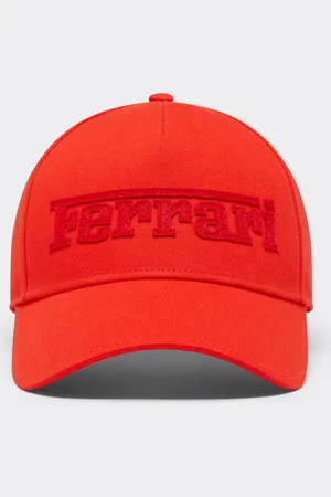 FERRARI Baseball Cap With Embroidered Logo - Hats Os