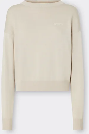 FERRARI Cotton And Silk Long Sleeve Sweater - Female Jumpers & Knitwear 36