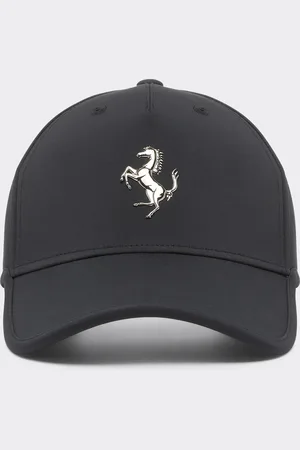 FERRARI Baseball Cap With Metal Prancing Horse Detail - Hats Os