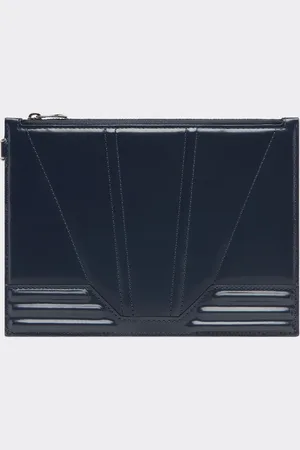 FERRARI Gt Pouch In Brushed Leather With Zip - Female Bags And Travel Os