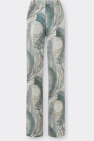 FERRARI Jacquard Trousers With Brushed Motif - Female Trousers 36