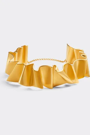FERRARI Brass Choker With Satin Gold Finish - Jewellery Os
